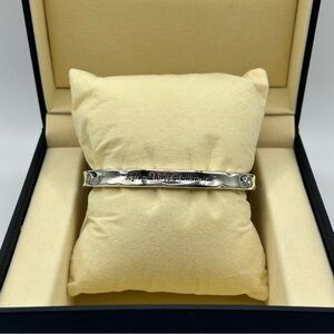 Brighton Proverbs 17:17 "Friend Loves At All Times" Silver Hinged Bracelet